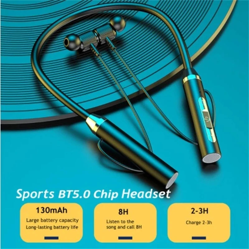 Wireless Bluetooth Headphones Neckband Earphone In Ear With Mic Headset Sport Neckband Wireless Bluetooth Earphone Headset