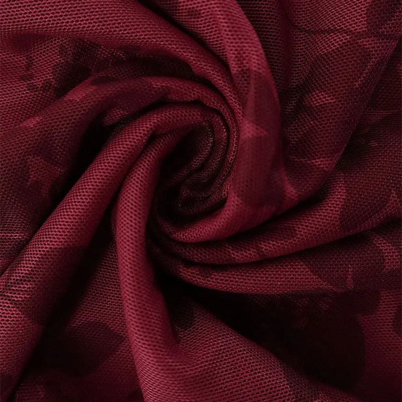 New Dresses Women Autumn O-Neck Sexy Wine Red Streetwear Fashion Print Long Sleeves Dresses Lady Knitted Pullover Clothing Dress